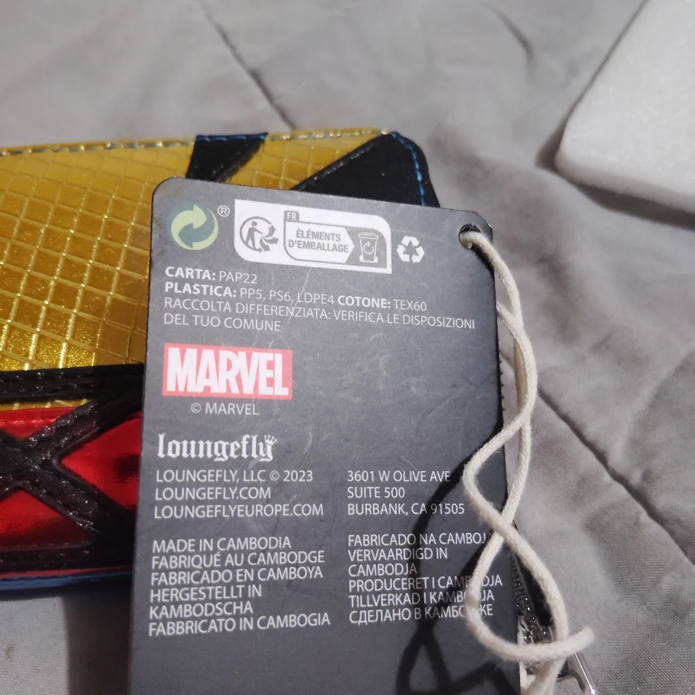 Loungefly Marvel Blue X-Men Wallet NWT - Picture 8 of 8
